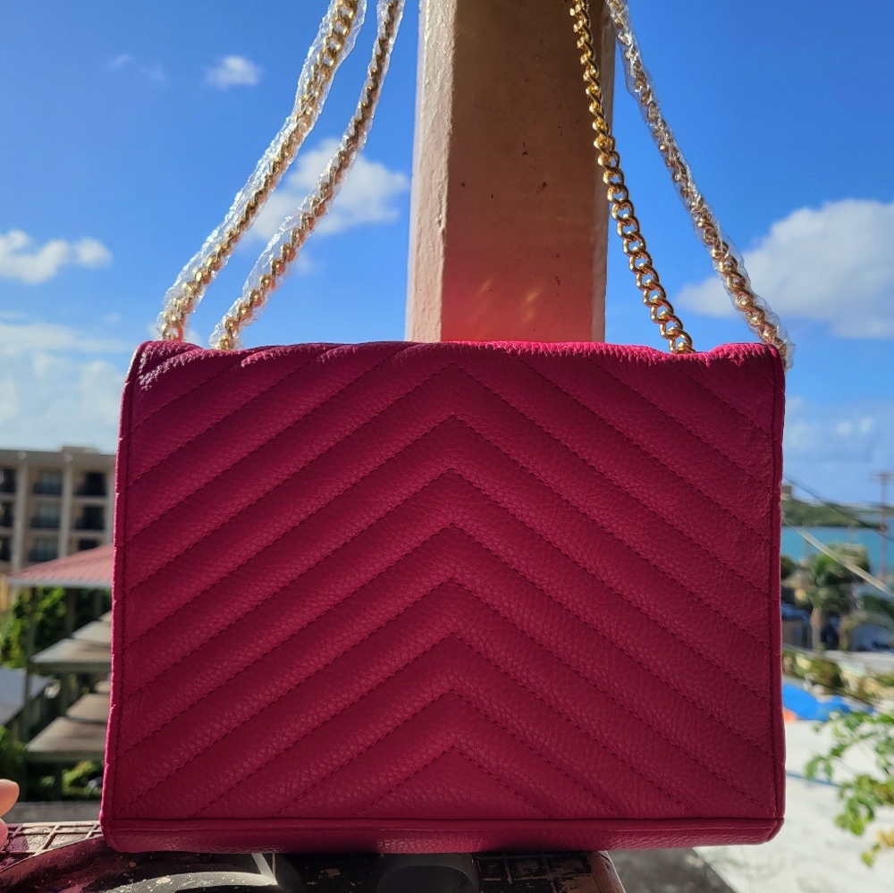 Hot Pink and Gold Bag